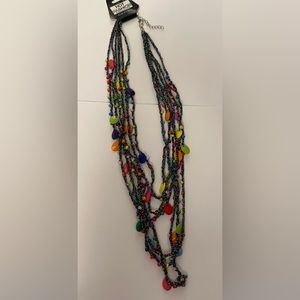 Multicolored long beaded necklace - Hot Fashion